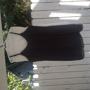 Black 100% cotton fox brand mini dress size L